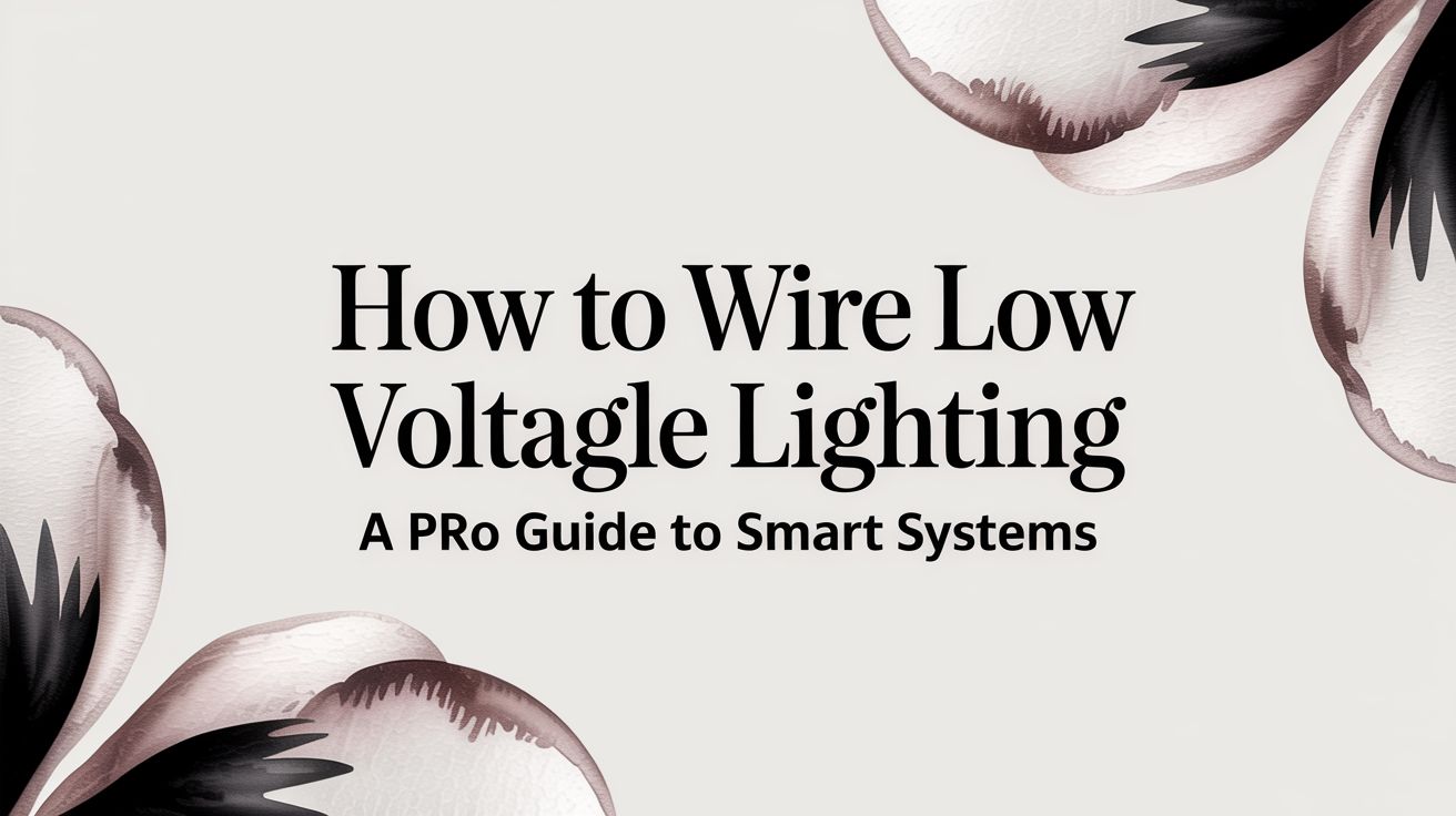 How to Wire Low Voltage Lighting: A Pro Guide to Smart Systems