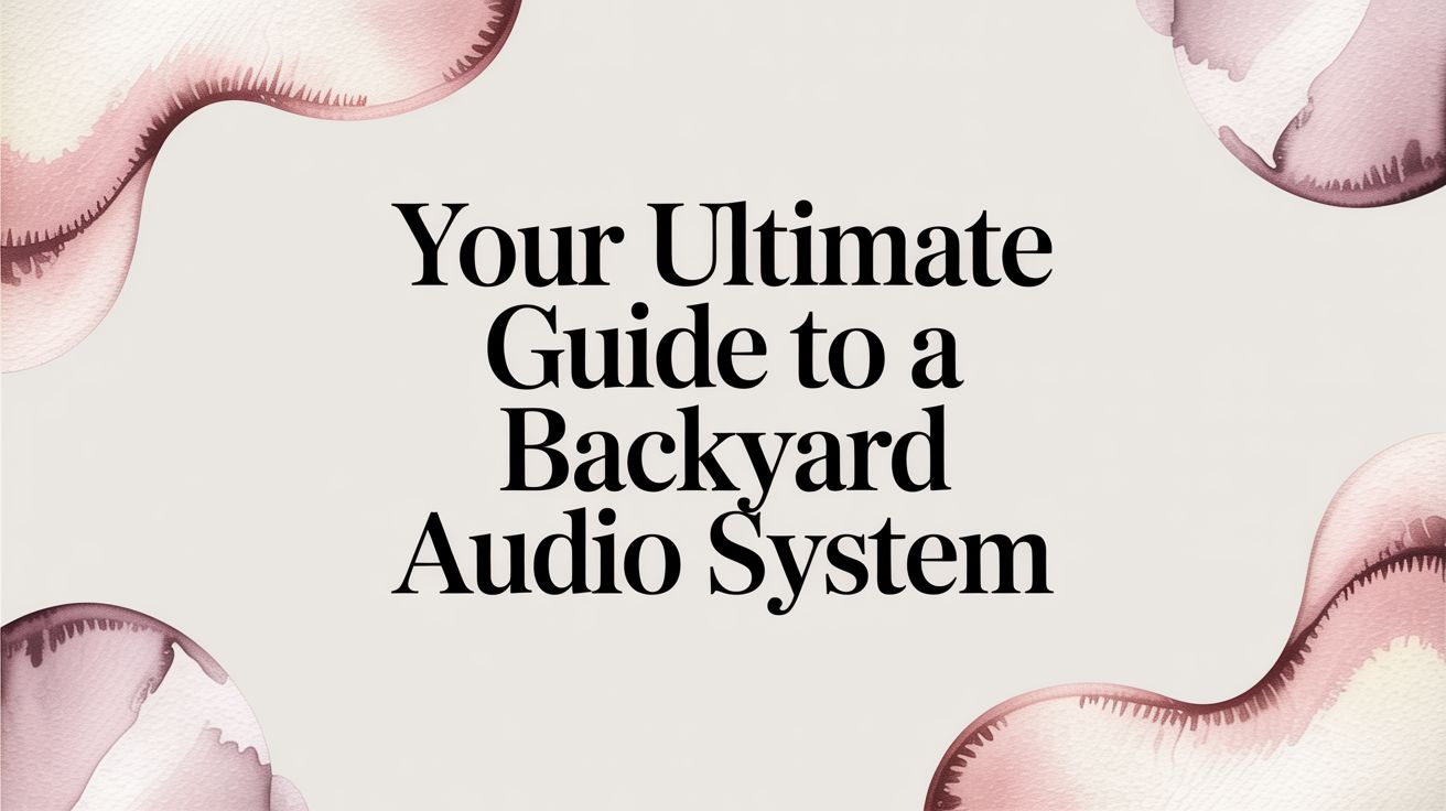 Your Ultimate Guide to a Backyard Audio System