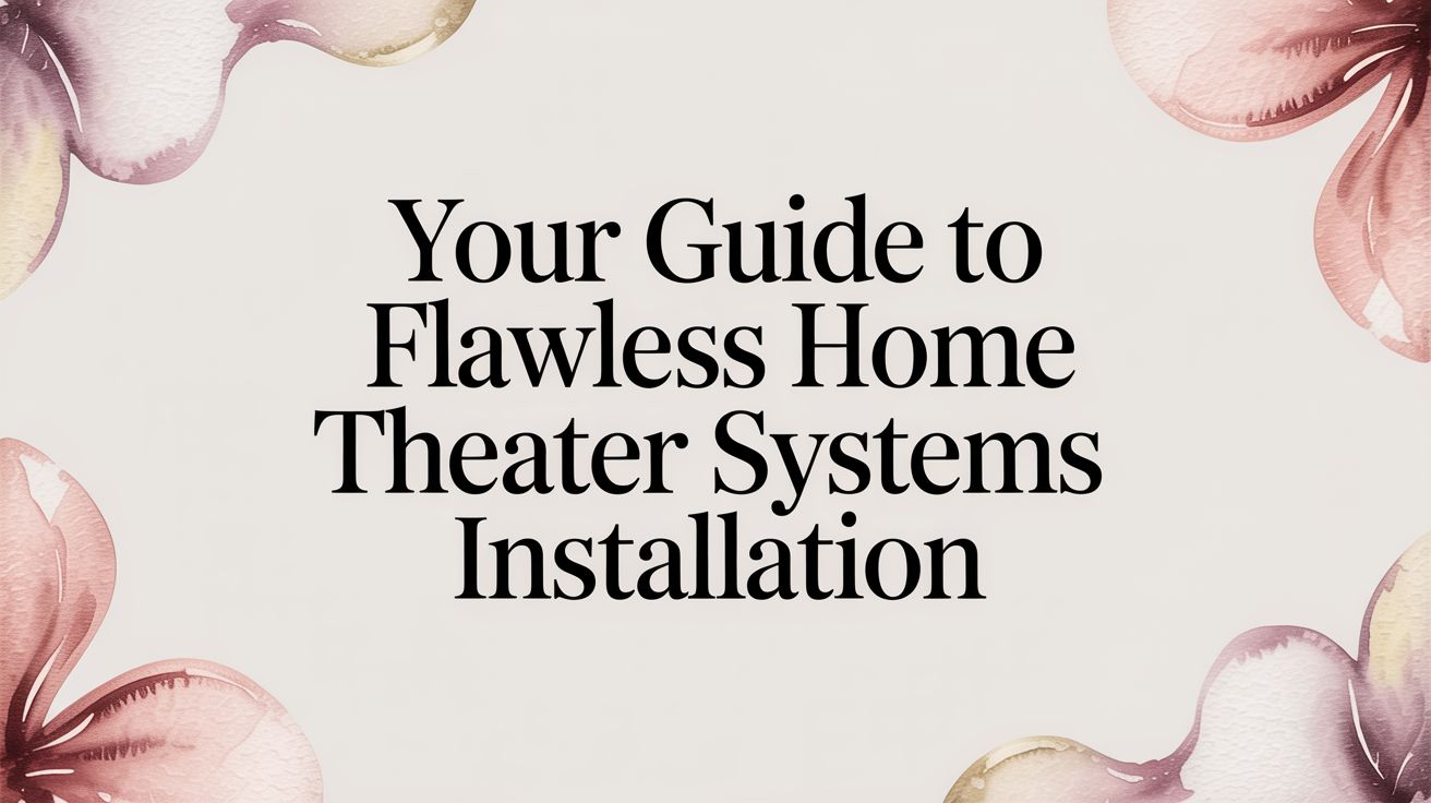 Your Guide to Flawless Home Theater Systems Installation