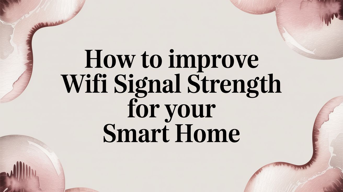 How to Improve WiFi Signal Strength for Your Smart Home