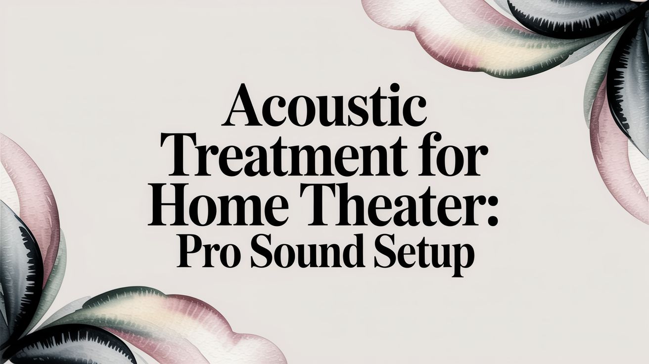 Acoustic Treatment for Home Theater: Pro Sound Setup