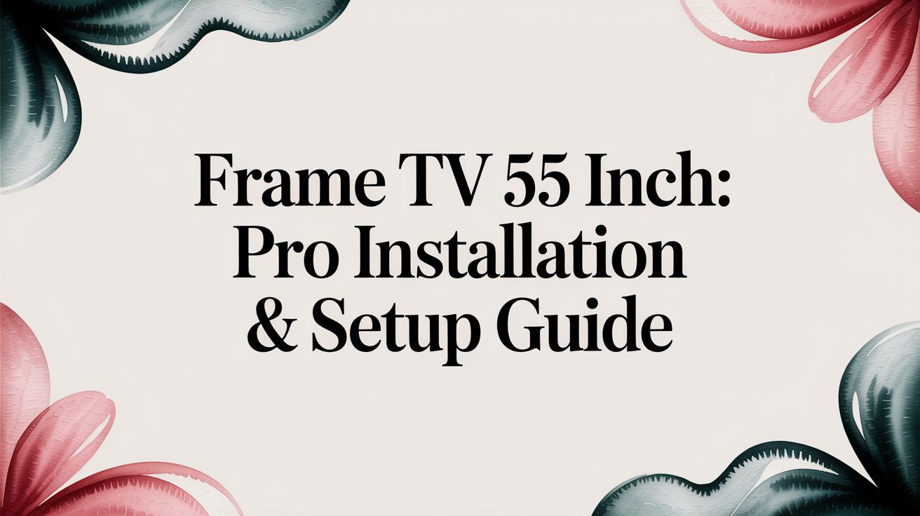 Frame TV 55 Inch: Pro Installation & Setup Guide
