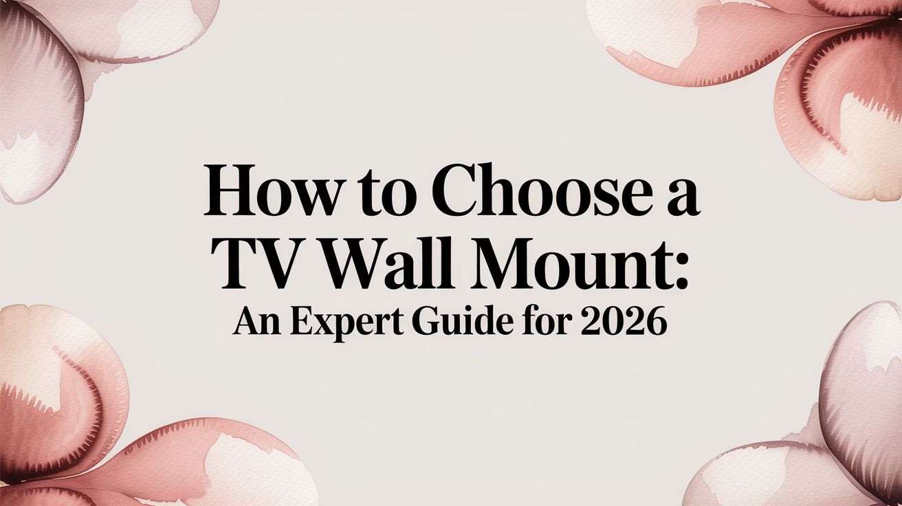 How to Choose a TV Wall Mount: An Expert Guide for 2026