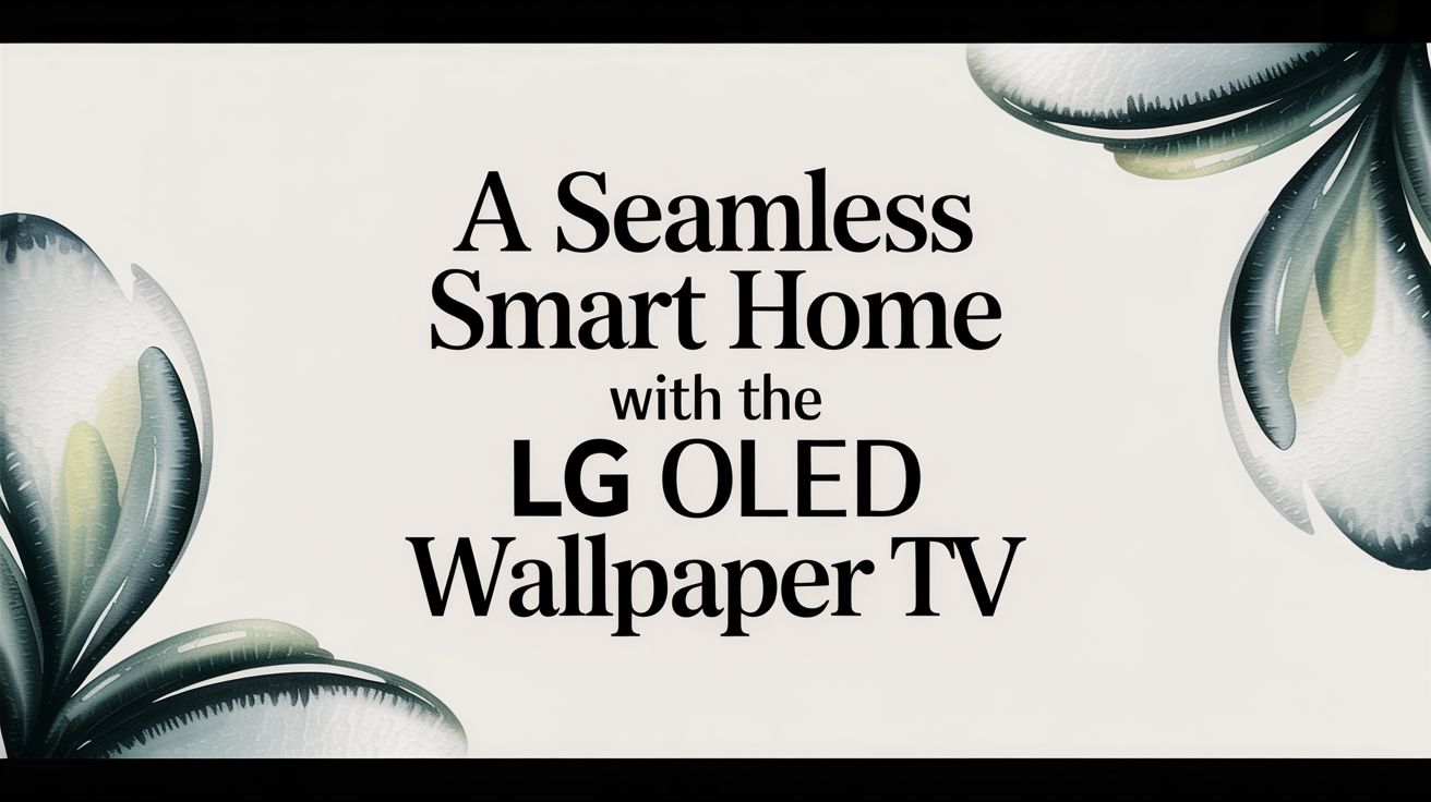 A Seamless Smart Home with the LG OLED Wallpaper TV