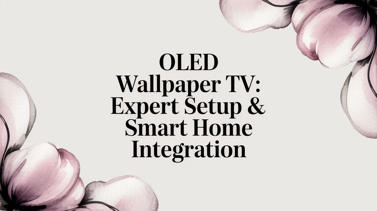 OLED Wallpaper TV: Expert Setup & Smart Home Integration