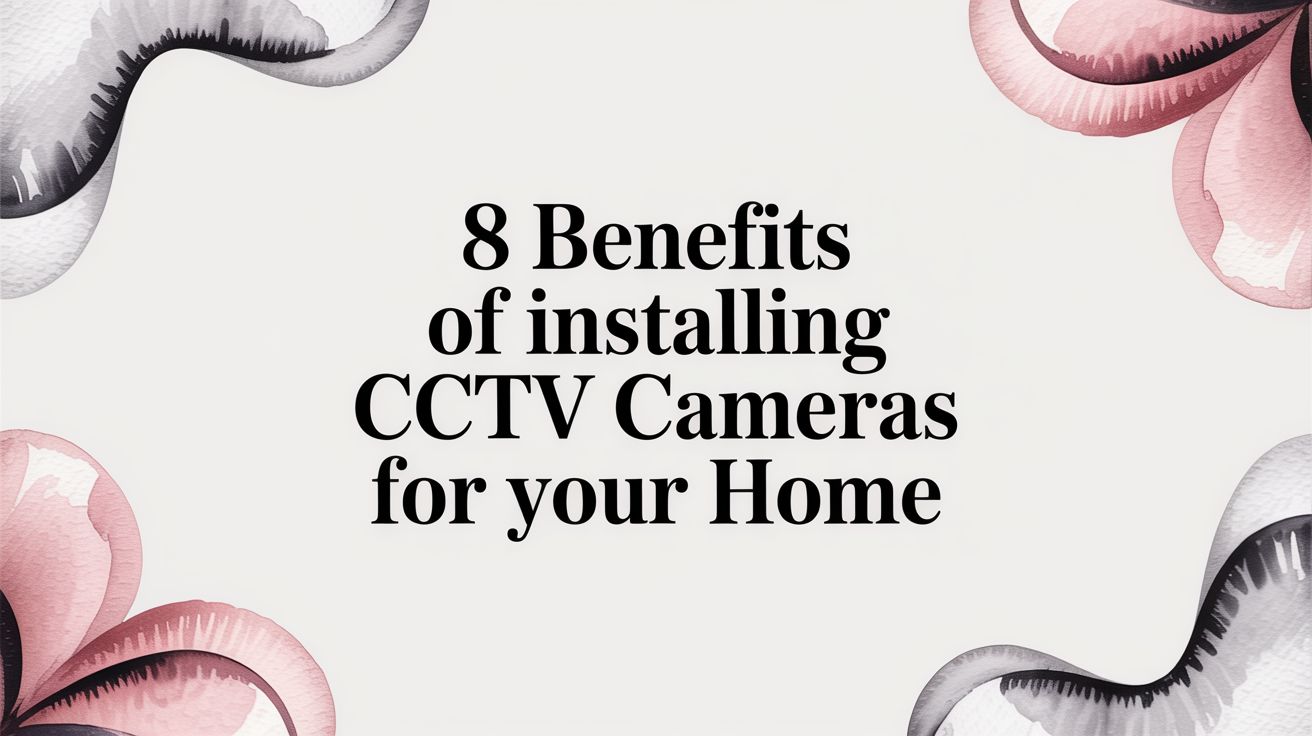 8 Benefits of Installing CCTV Cameras for Your Home