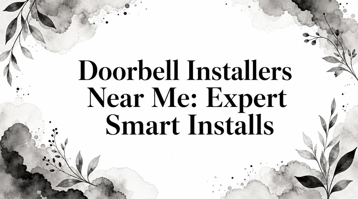 Doorbell Installers Near Me: Expert Smart Installs