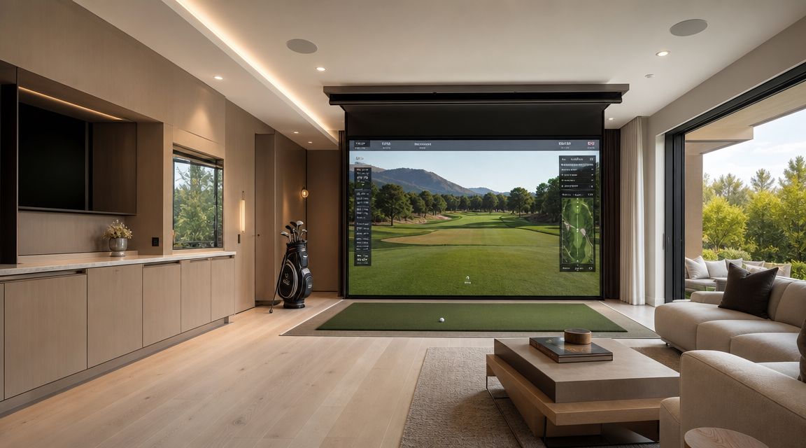 golf simulator room design ideas
