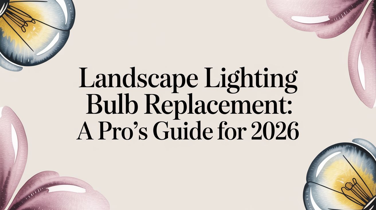 Landscape Lighting Bulb Replacement: A Pro’s Guide for 2026