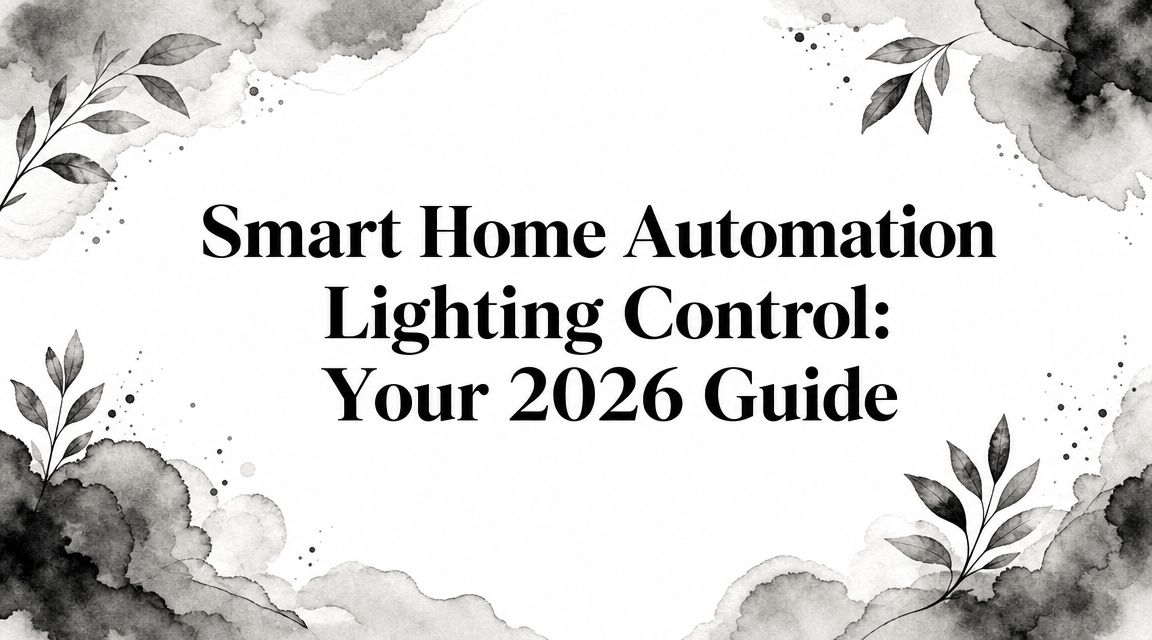 Smart Home Automation Lighting Control: Your 2026 Guide