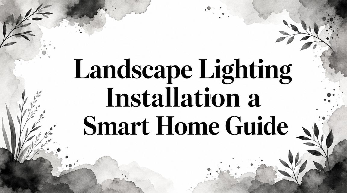 Landscape Lighting Installation a Smart Home Guide