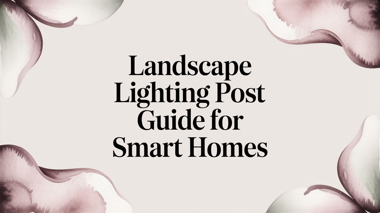 Landscape Lighting Post Guide for Smart Homes